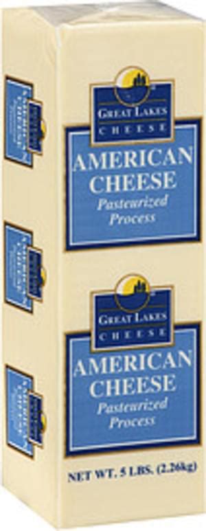 Great Lakes Cheese White American Cheese - 5 lb, Nutrition Information ...