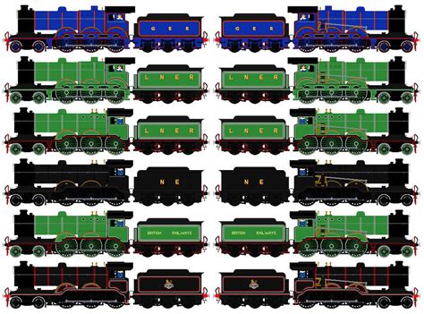 LNER B12 4-6-0 base by BaconOverlord582 on DeviantArt