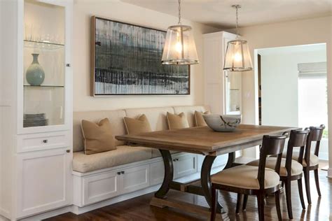 Enhance Dinning Room With Farmhouse Table Home to Z | Dining room remodel, Banquette seating in ...