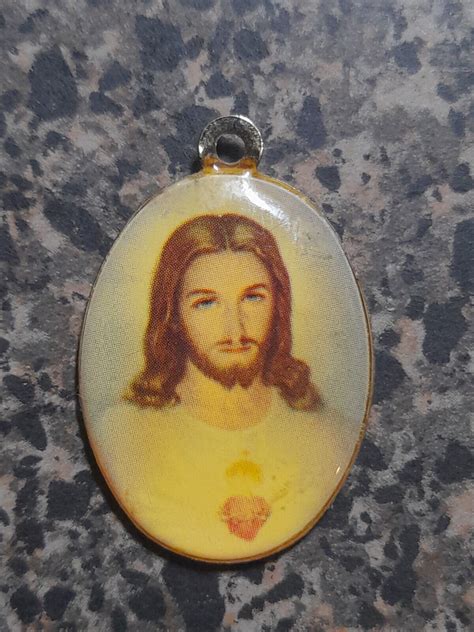 Vintage Sacred Heart of Jesus Medal | #4617120212