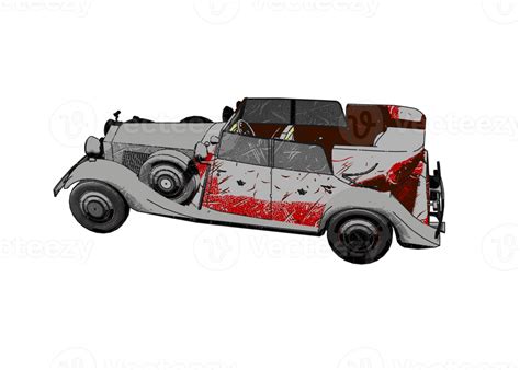 Grunge style classic car 12007278 PNG