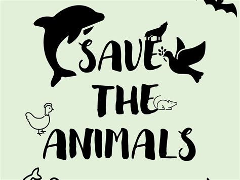 Poster- save the animals by Umm e Habiba on Dribbble