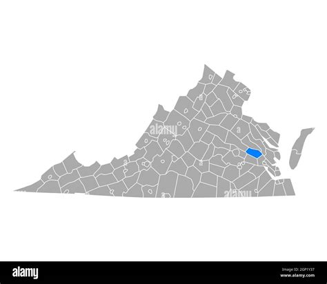 New kent virginia map Cut Out Stock Images & Pictures - Alamy