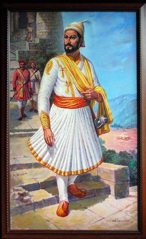 Shivaji Maharaj Painting Hd - 553x900 Wallpaper - teahub.io