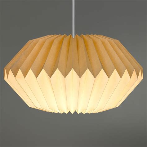 Paper Origami Lamp Shade In Dove Grey By The Best Room | notonthehighstreet.com