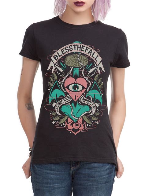 Blessthefall Watching Girls T-Shirt | Hot Topic | Clothes, Girls tshirts, Shirts