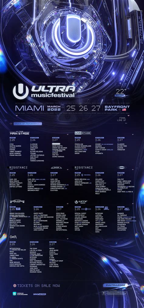 ULTRA MUSIC FESTIVAL REVEALS DAILY STAGE PROGRAMMING - Ultra Music Festival March 28, 29, 30 – 2025