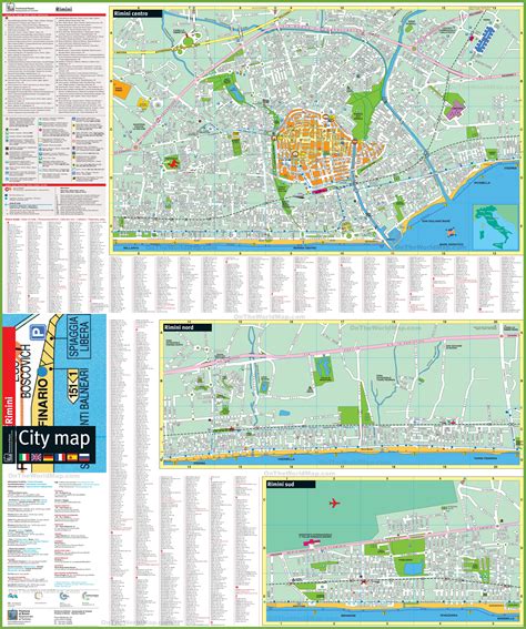 Rimini tourist attractions map