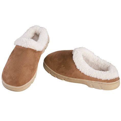 Women's Suede Slippers - Suede Slippers for Women - Miles Kimball