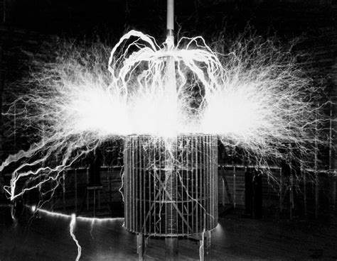 Tesla Coil Experiment Photograph by Nikola Tesla Museum/science Photo ...