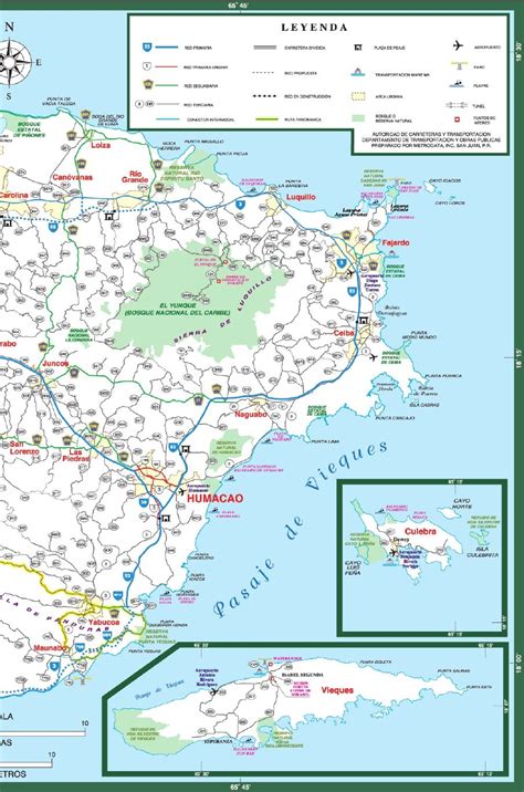 Mapa de Puerto Rico - Carreteras 4 PR-Este