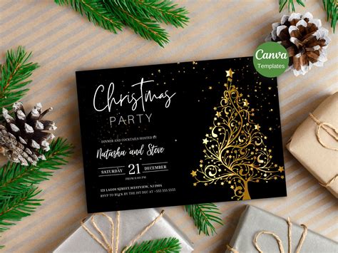 Corporate Christmas Party Invitations, Digital Christmas Party Invite ...