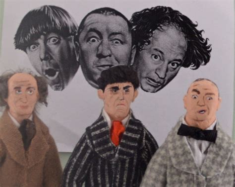 Moe Larry Curly Stooges Fan Art Historical Comedy Doll - Etsy