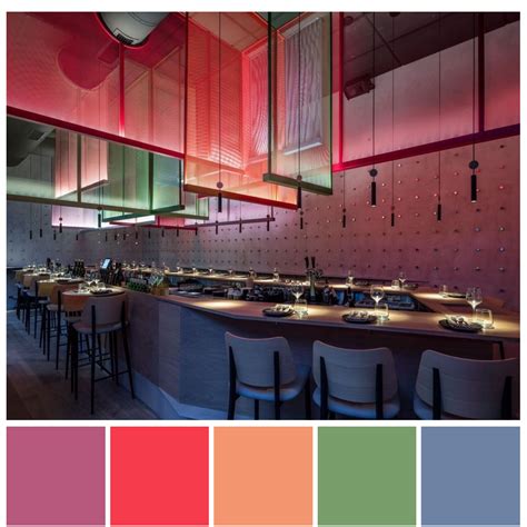 Restaurant Color Schemes | 사무실 인테리어 디자인, 인테리어 디자인, 디자인