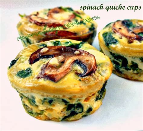 Spinach Quiche Cups - Manila Spoon