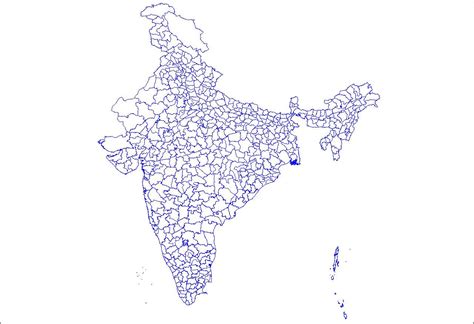 India district map - District map of India (Southern Asia - Asia)