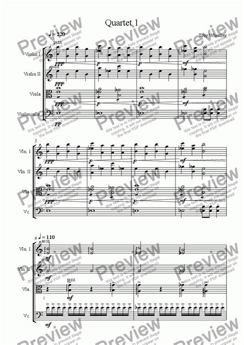 Quartet 1 - Download Sheet Music PDF file