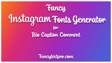 Instagram Font Generator For Bio - Of course, there are truth be told, very set number of ...