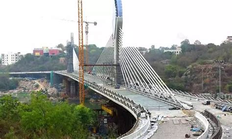 Hyderabad set to unveil dazzling cable-stayed bridge | greatandhra.com