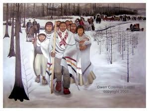 Native Traditions Art -- Limited Edition Prints -- Choctaw Trail of Tears