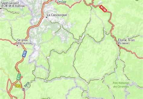 MICHELIN Gorges du Tarn map - ViaMichelin