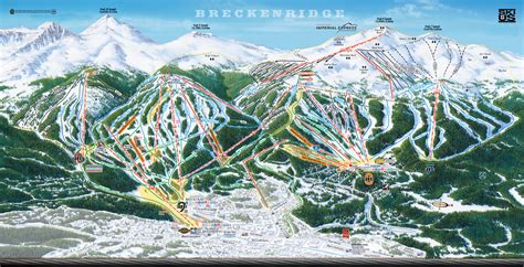 Breckenridge Ski Area Trail Map 2005-06 - Breckenridge CO • mappery