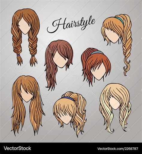 ️Illustration Of Hairstyles Free Download| Gambr.co