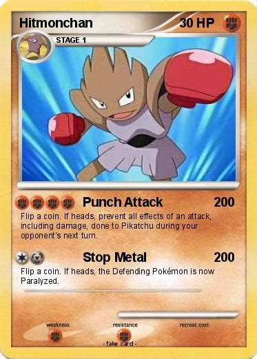 Pokémon Hitmonchan 66 66 - Punch Attack - My Pokemon Card