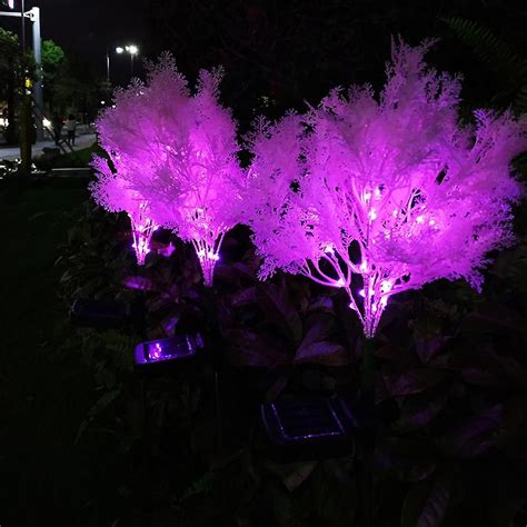 Outdoor Solar Lights, 1 Pack Solar Garden Lights, Waterproof Changing Outdoor Lights - Bigger ...