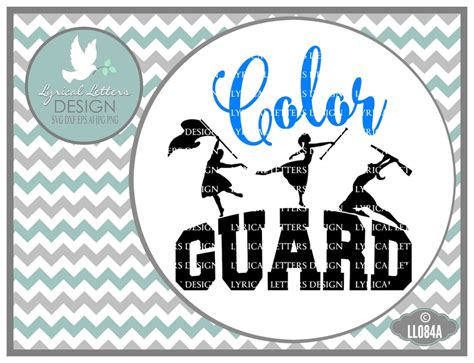 Color Guard Marching Band Rifles LL084 A SVG Cutting File | Etsy