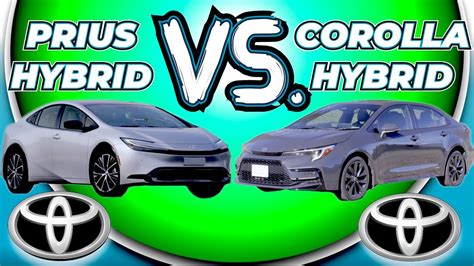 All-new Toyota Prius VS Updated Toyota Corolla hybrid comparison - YouTube