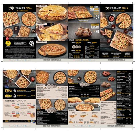 Debonairs Pizza Menu