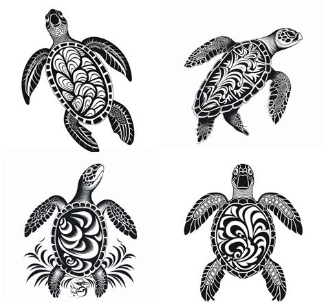 Black Sea Turtle Tattoo