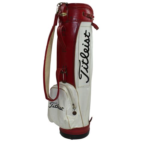 Lot Detail - Vintage Red/White Titleist Golf Bag