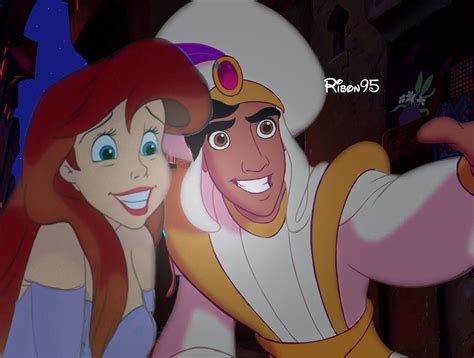 Aladdin and Ariel - disney crossover Photo (29368031) - Fanpop ... Disney Ariel, Disney Princess ...
