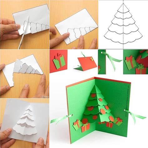 Wonderful DIY Christmas Tree Pop up Greeting Card