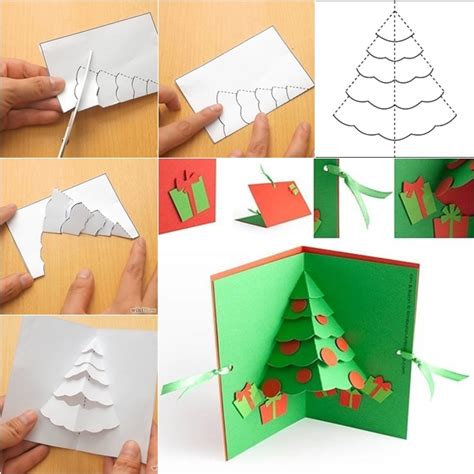 Diy Pop Up Christmas Tree Card Template Svg And Pdf F - vrogue.co