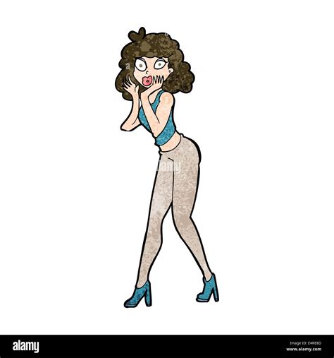 cartoon surprised woman Stock Vector Image & Art - Alamy