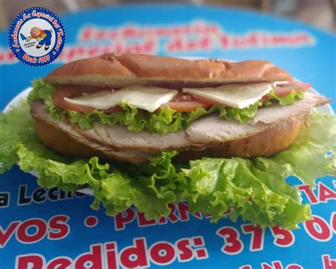 Sándwich de pernil de cerdo – Lechonería La Especial Del Tolima