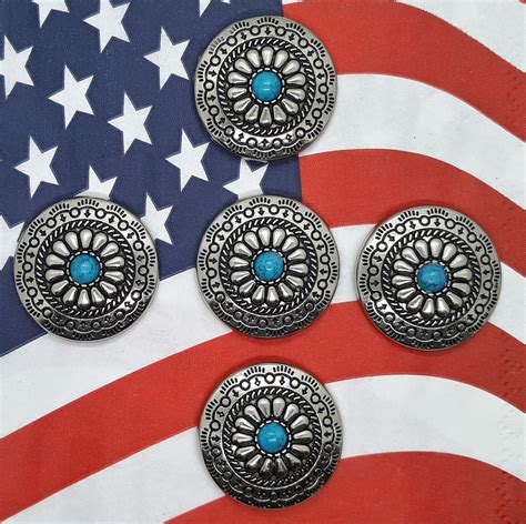 Southwest Native Style Flower 2 Concho / Conchos 1 3/16 | Etsy