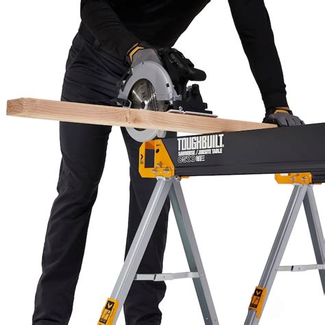 TOUGHBUILT C500 41.5-in W x 28.5-in H Steel Saw Horse (1100-lb Capacity) at Lowes.com