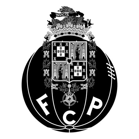 F.C. Porto Logo Black and White – Brands Logos