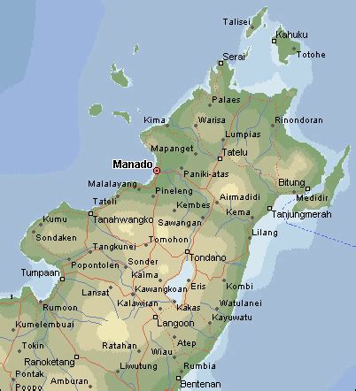 AMAZING INDONESIA: MANADO CITY MAP