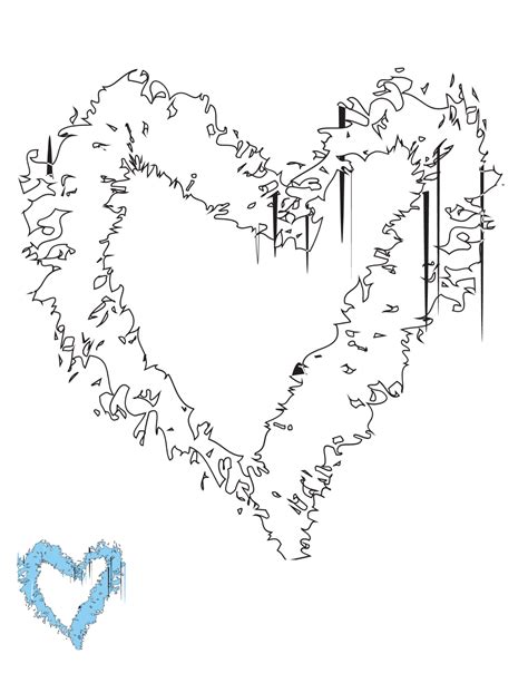 Chalk Heart Coloring Page Template - Edit Online & Download Example | Template.net