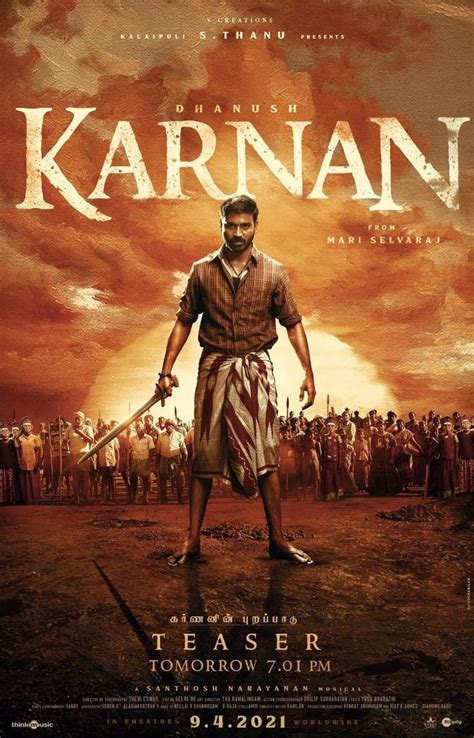 Here's when Karnan Teaser is releasing tomorrow! Tamil Movie, Music ...