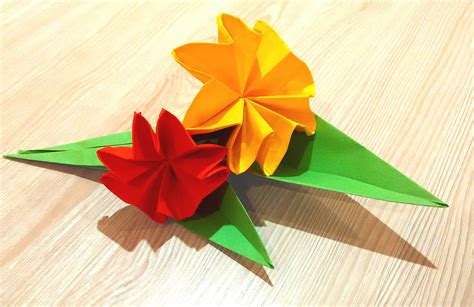 Easy origami flower. Great ideas for Easter decor - paper bouquet ...