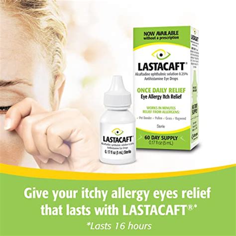 Lastacaft Once Daily Eye Allergy Itch Relief Drops, (1 Count) 60 Day Supply | Pricepulse