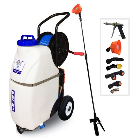 PetraTools Battery Powered 12 Gallon Cart Sprayer - Beast, Heavy Duty Commercial Sprayer w ...