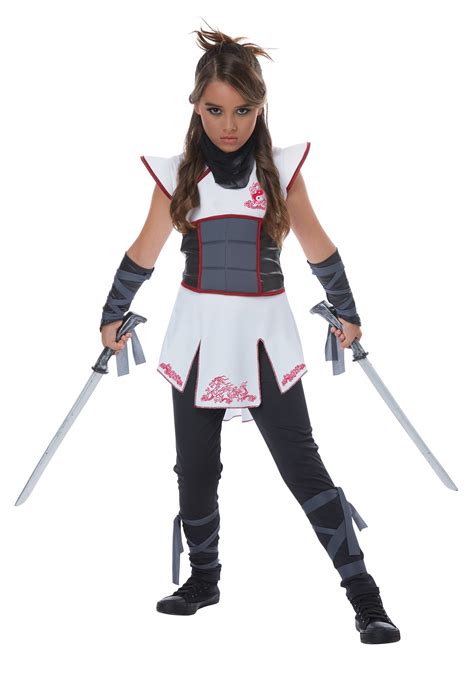 White Ninja Costume for Girls