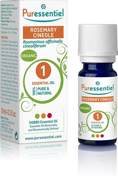 Puressentiel Organic Rosemary Cineole Essential Oil 10ml - 100% Pure ...